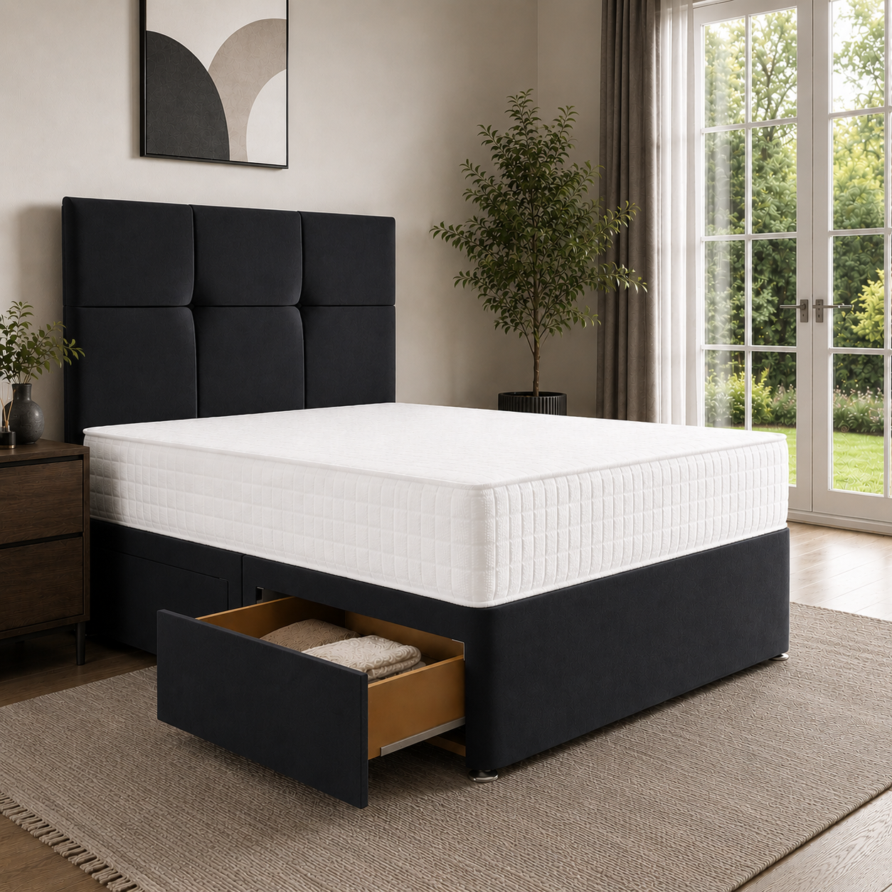 Black Naples,Black Plush velvet