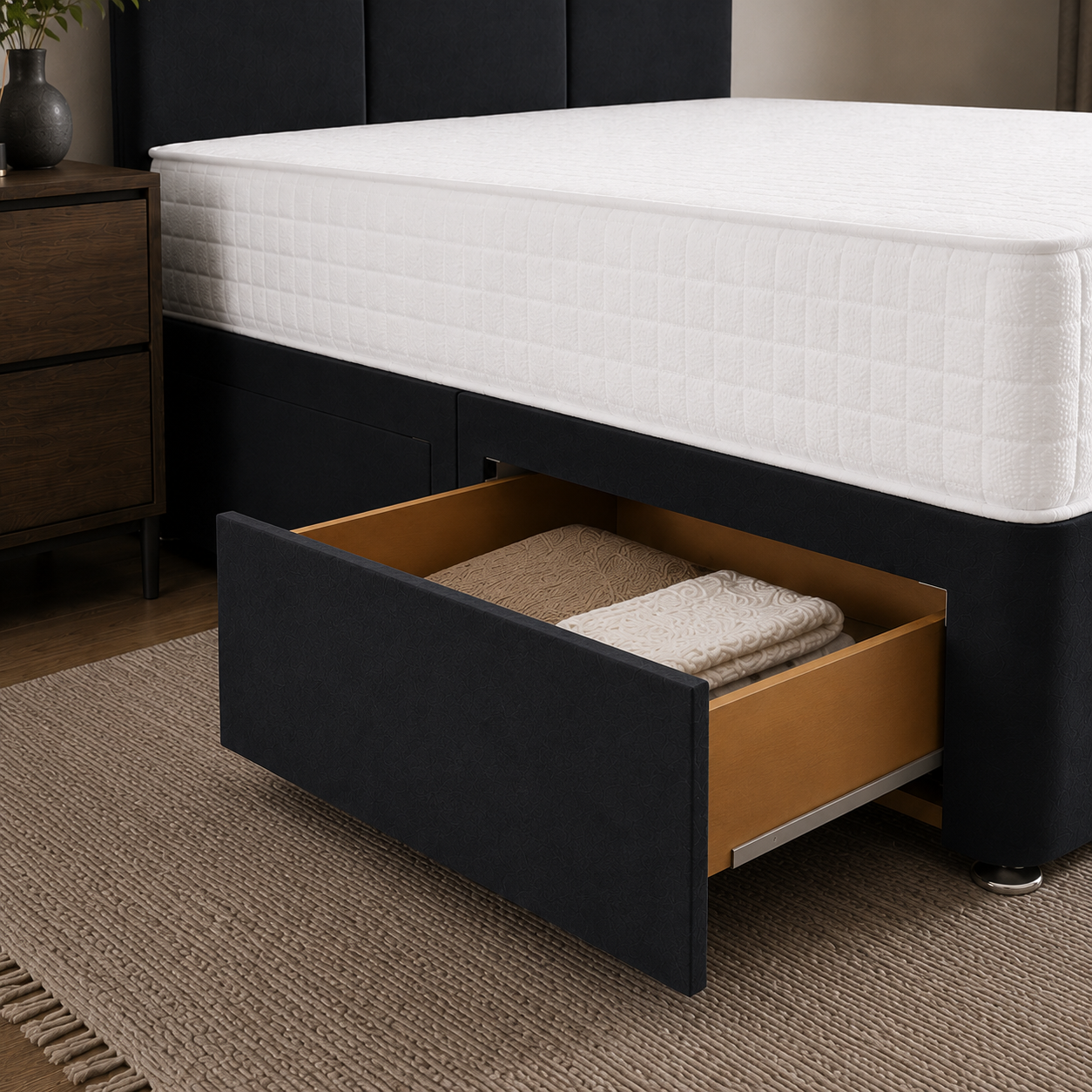 Black Naples,Black Plush velvet