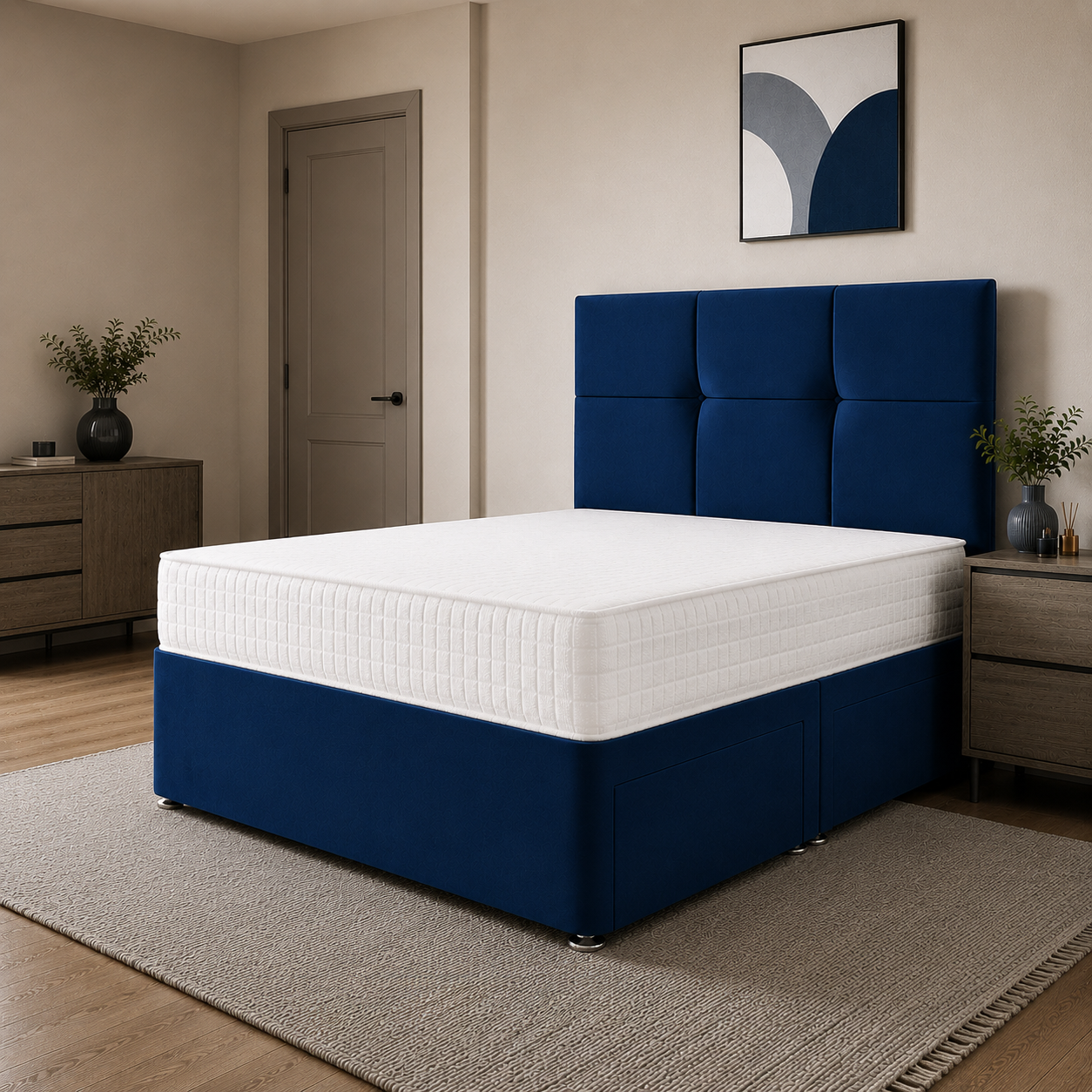 Blue Naples,Blue Plush velvet