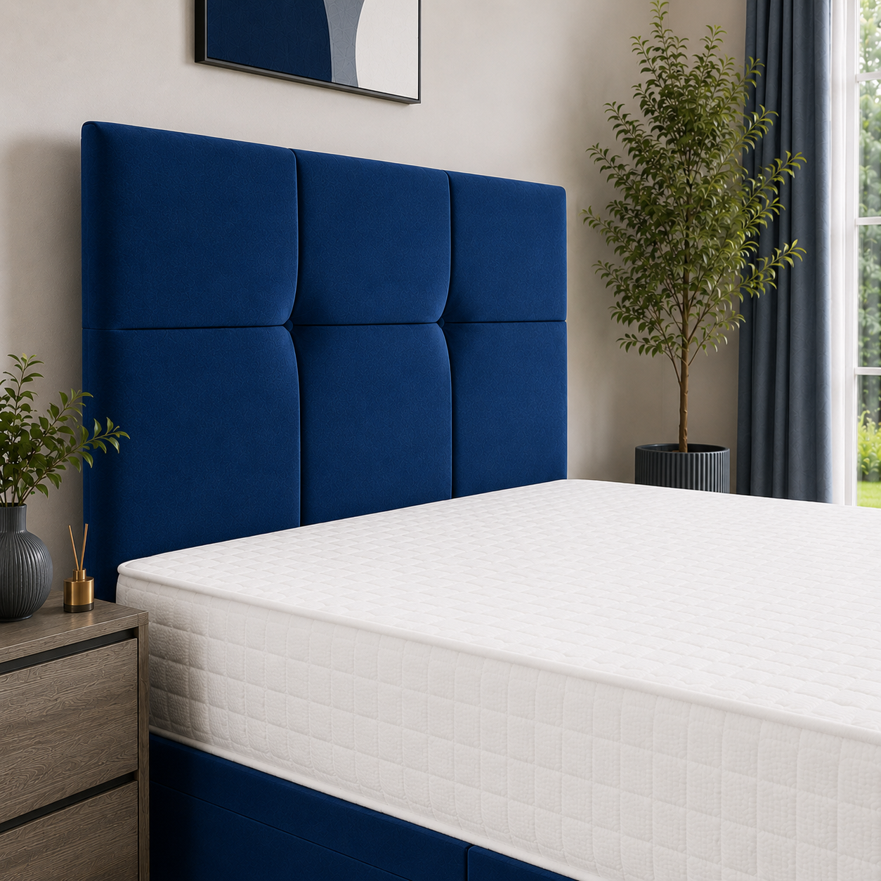 Blue Naples,Blue Plush velvet