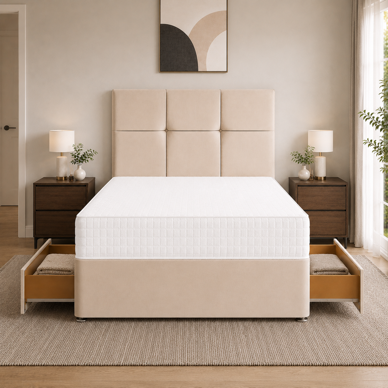 Cream Naples,Cream Plush velvet