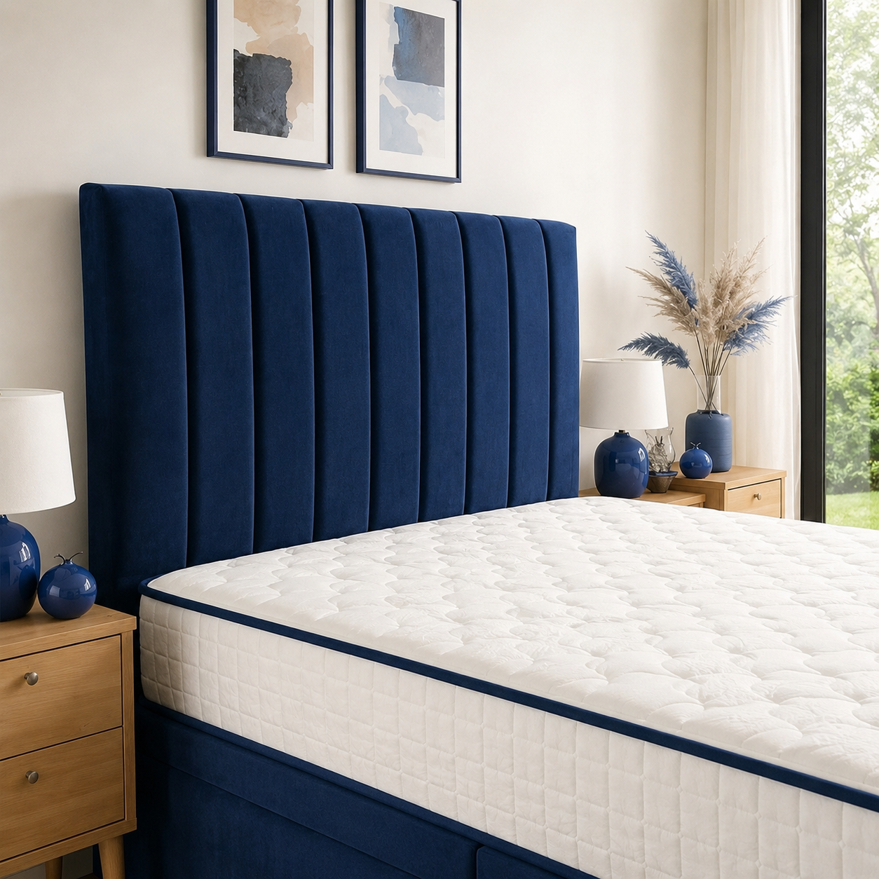Blue Naples,Blue Plush velvet