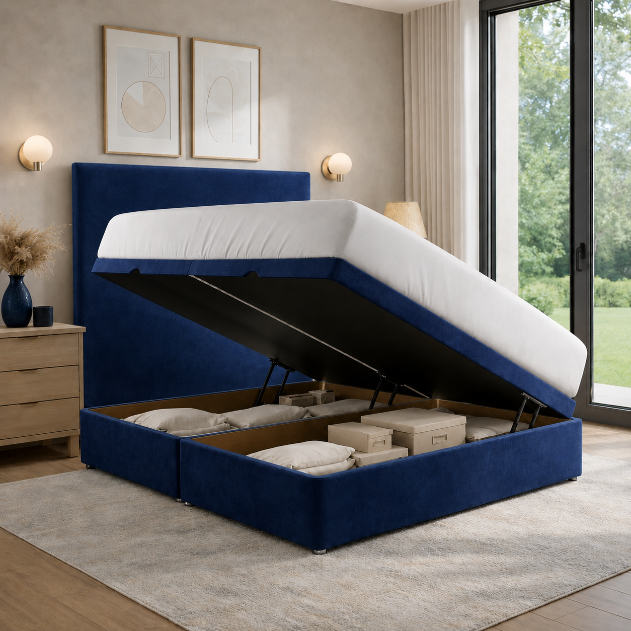 Luxury Side Lift Ottoman
