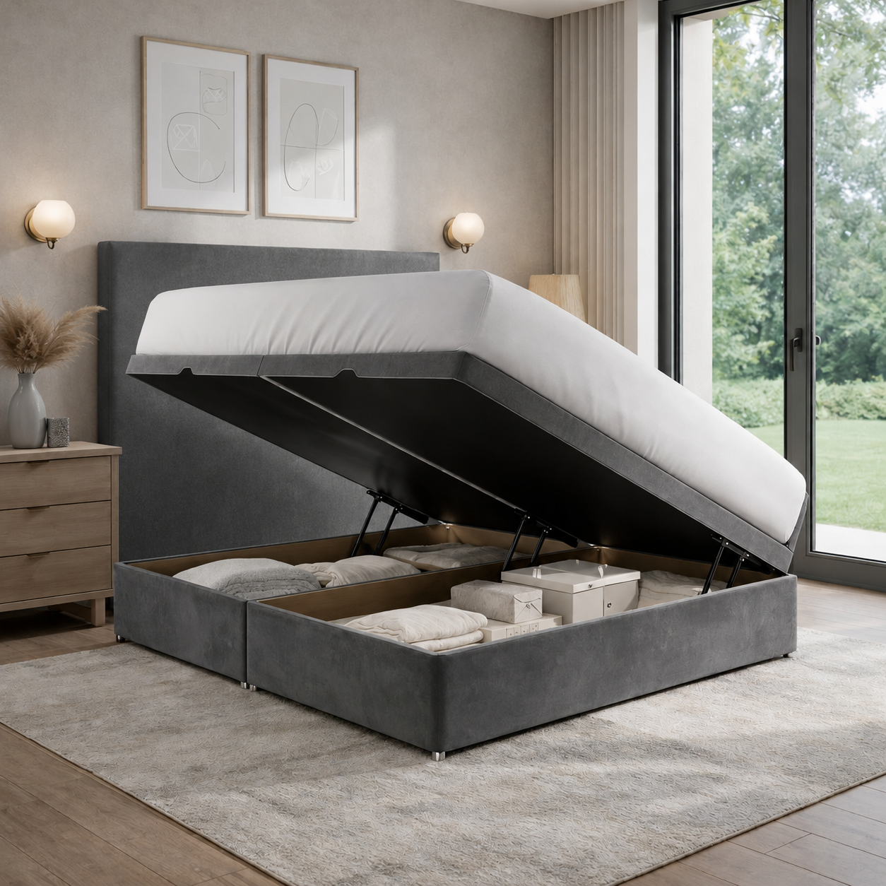 Luxury Side Lift Ottoman