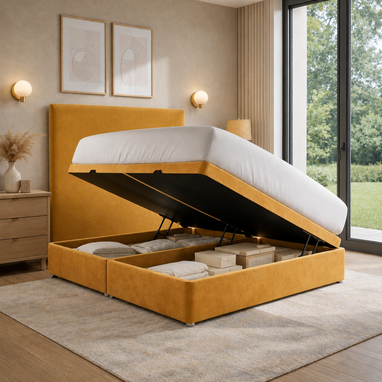 Luxury Side Lift Ottoman