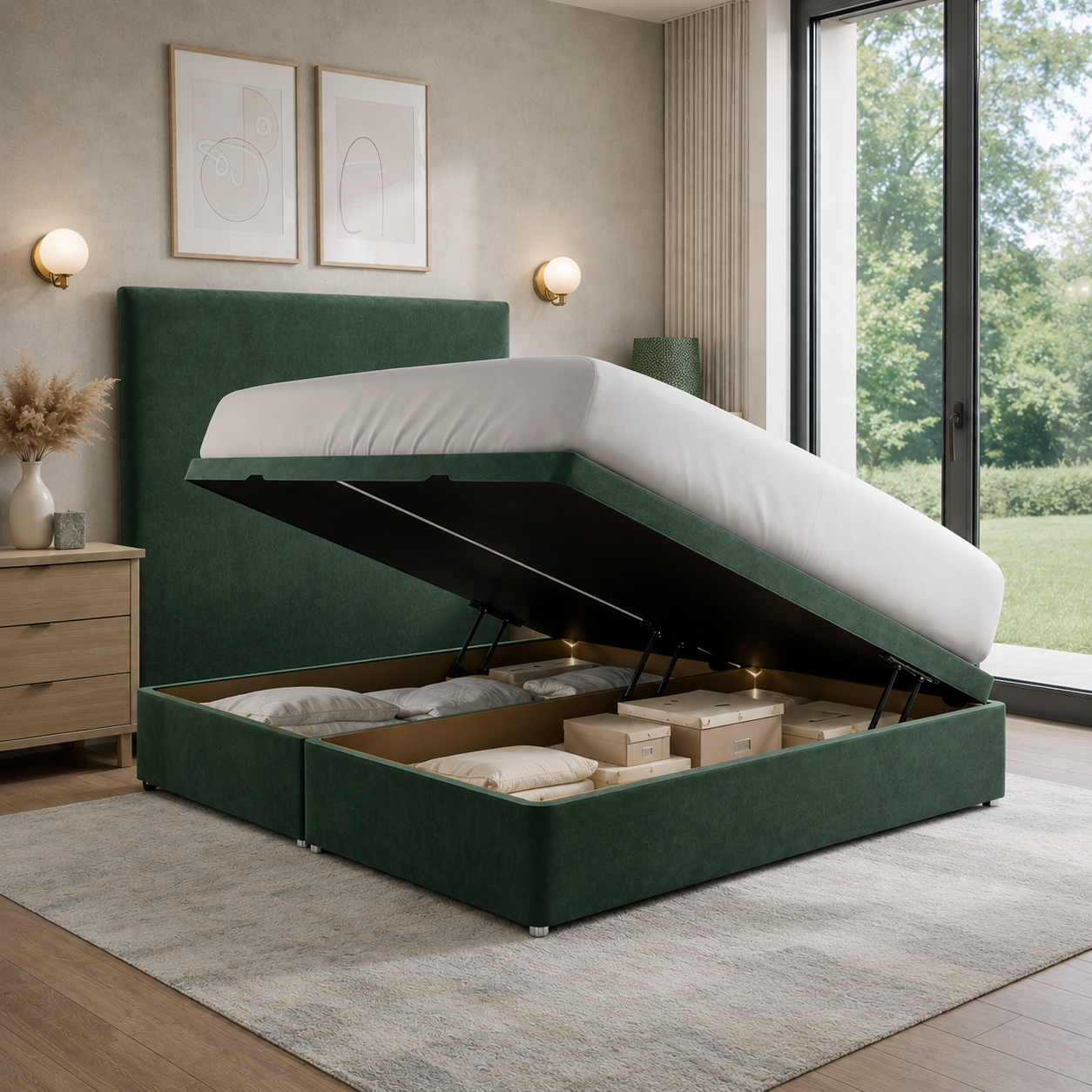 Luxury Side Lift Ottoman