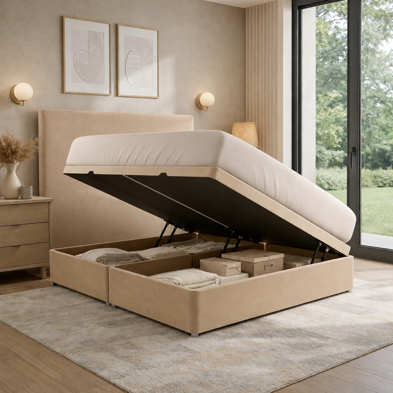 Luxury Side Lift Ottoman