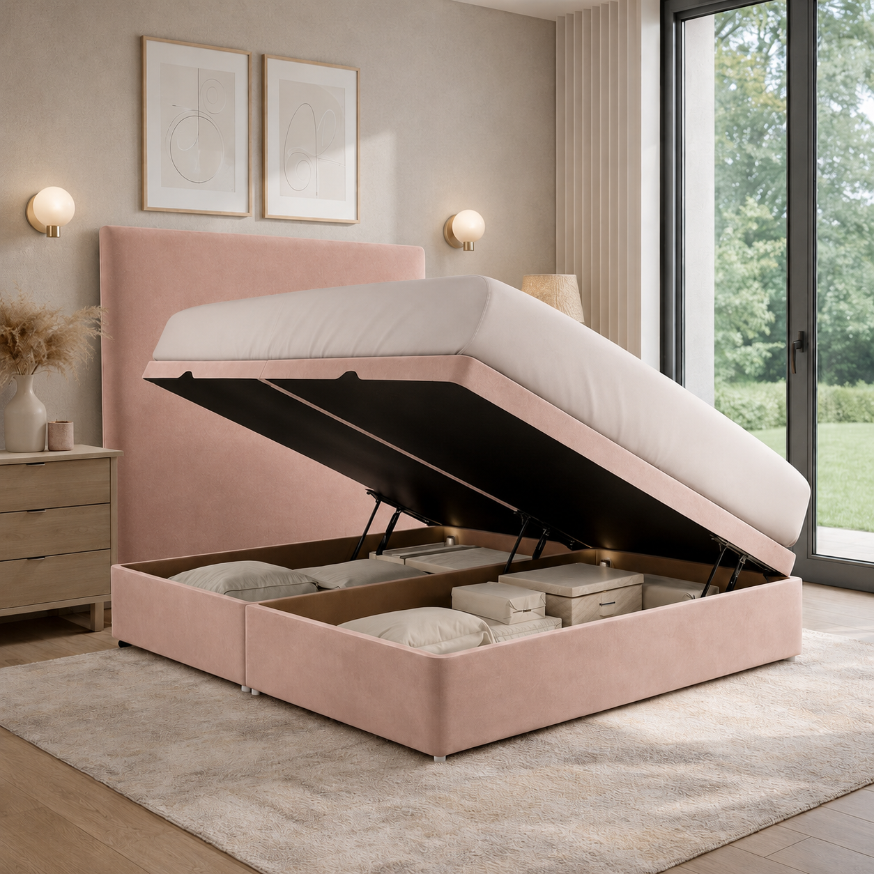 Luxury Side Lift Ottoman