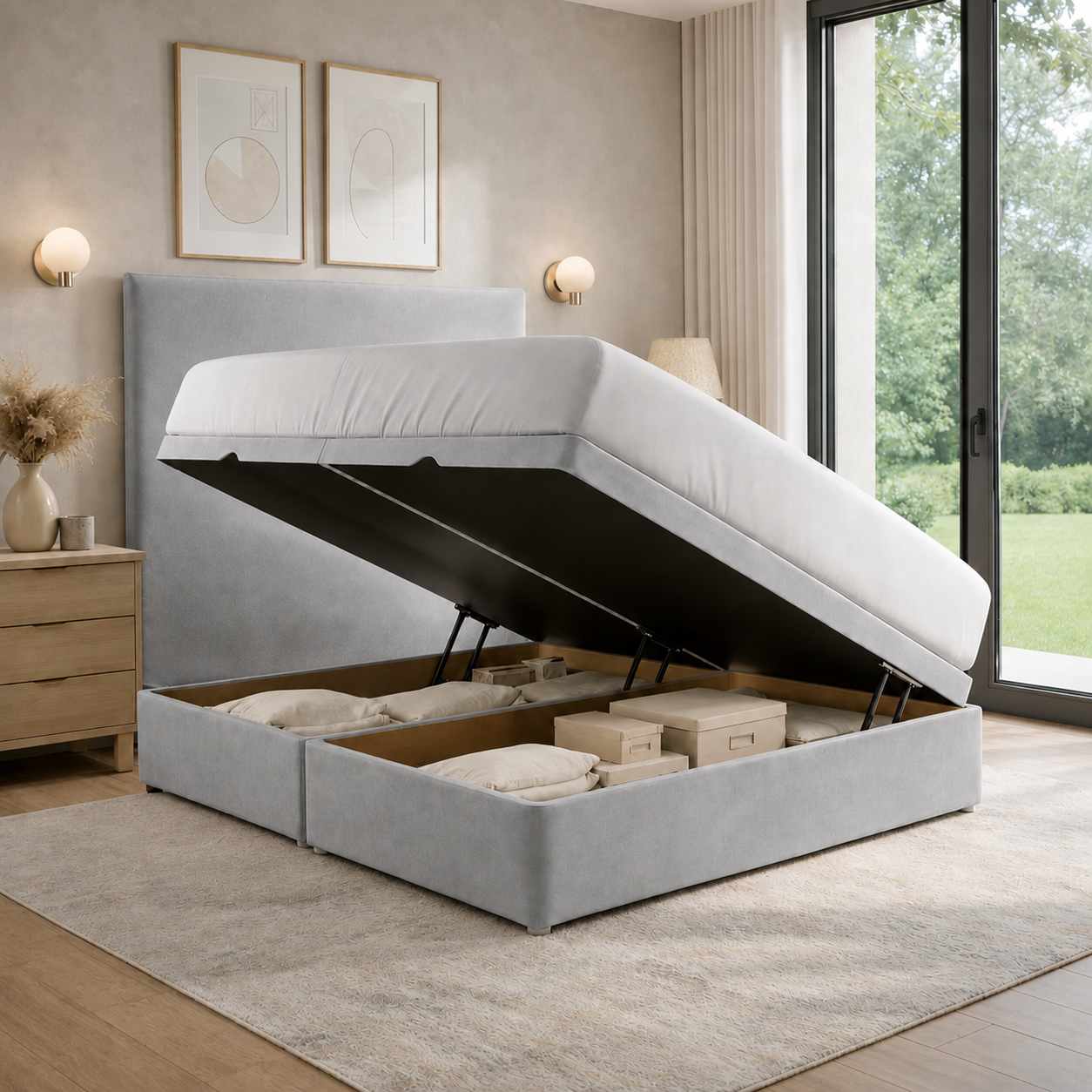 Luxury Side Lift Ottoman