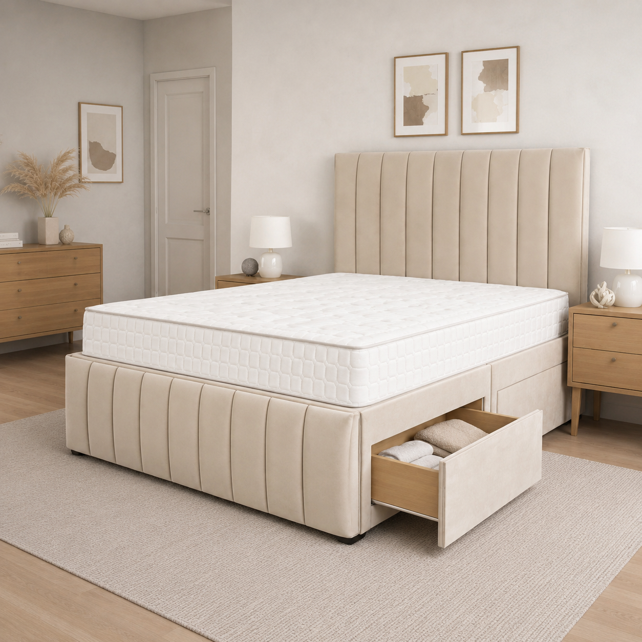 Cream Naples,Cream Plush velvet