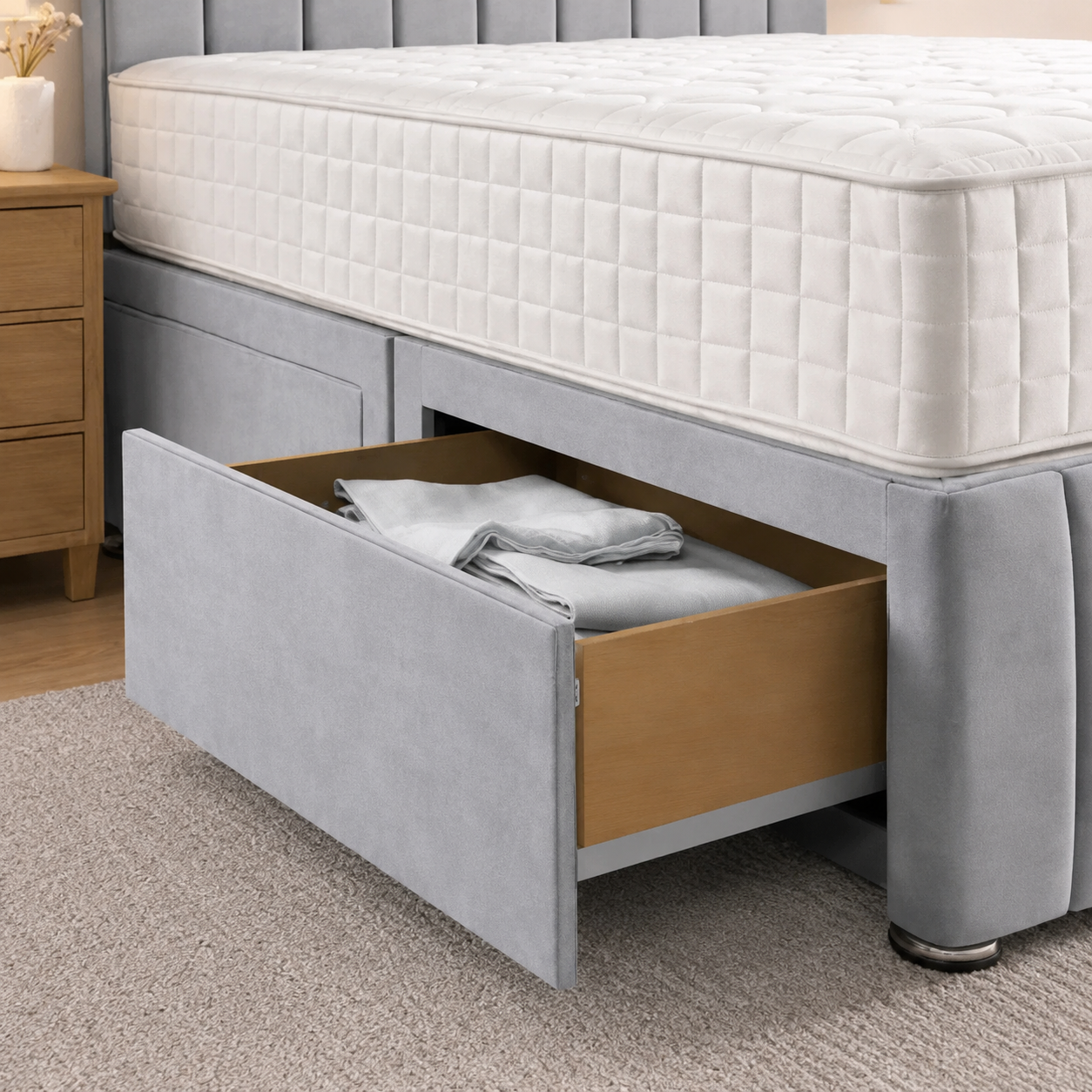 Silver Naples,Silver Plush velvet