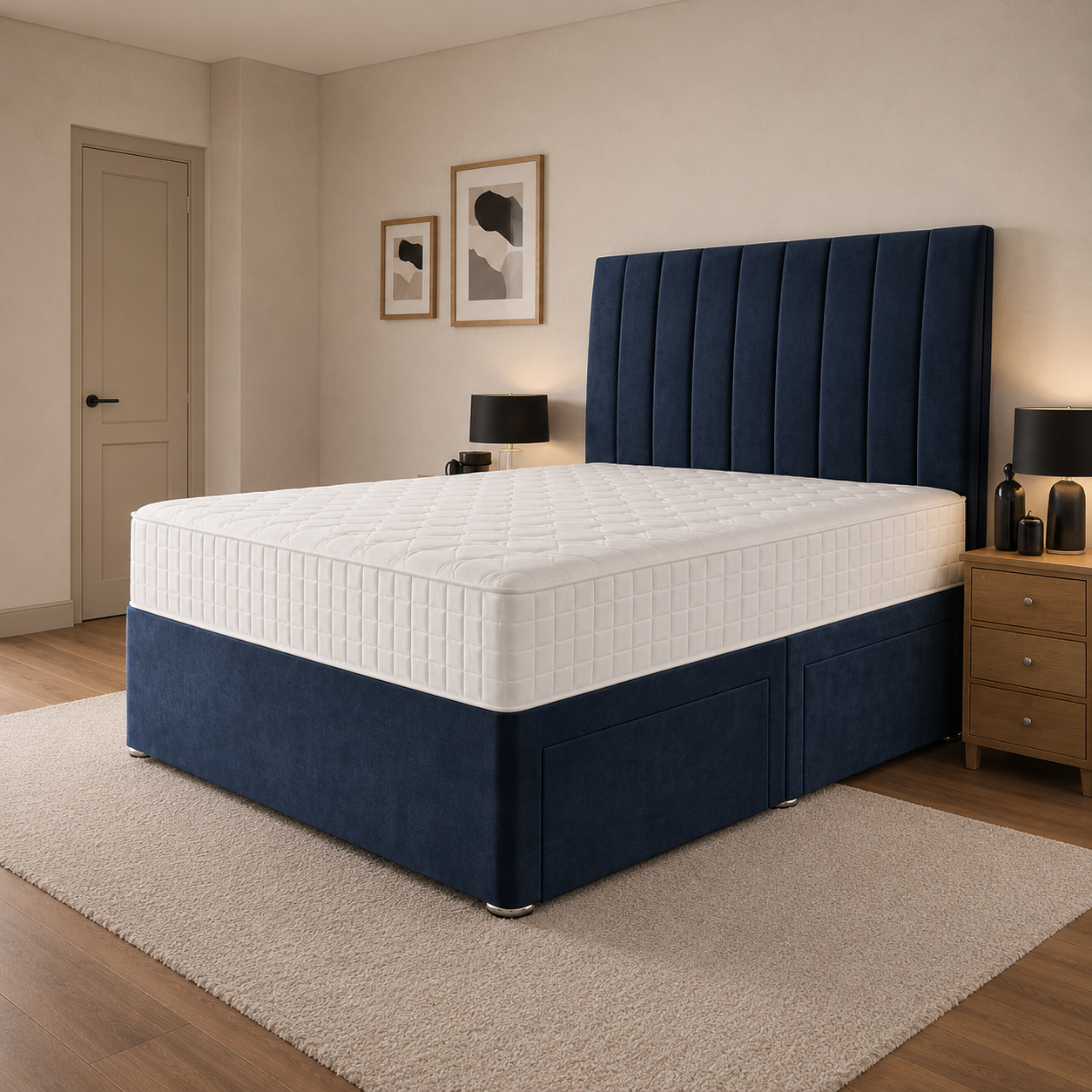 Blue Naples,Blue Plush velvet