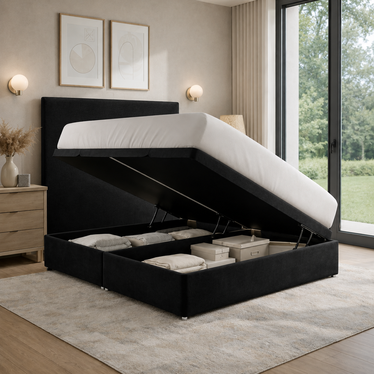 Luxury Side Lift Ottoman