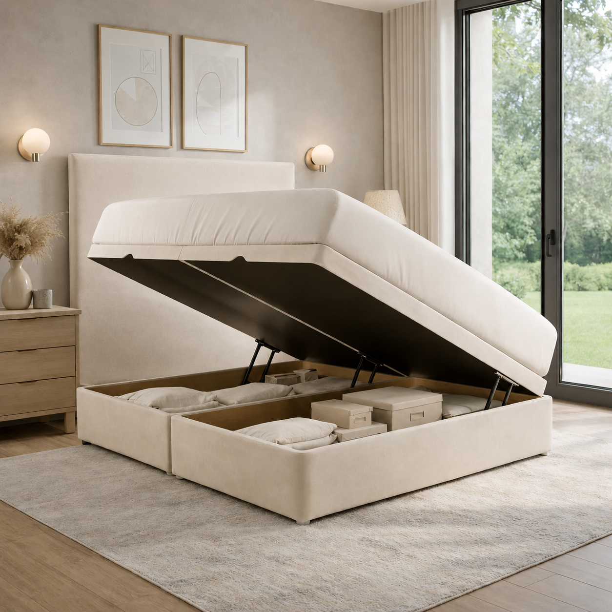 Luxury Side Lift Ottoman