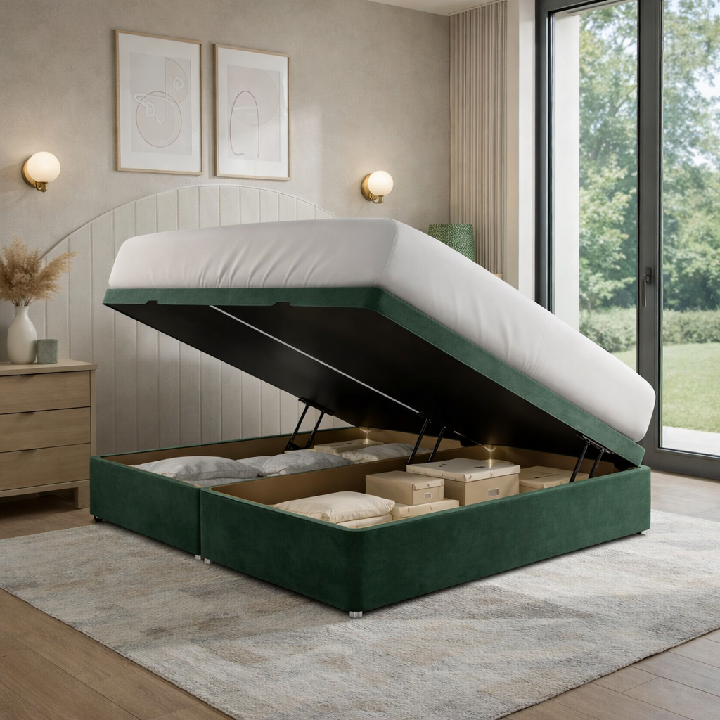 Green Plush velvet, Green Naples