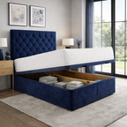 Blue Plush velvet, Blue Naples