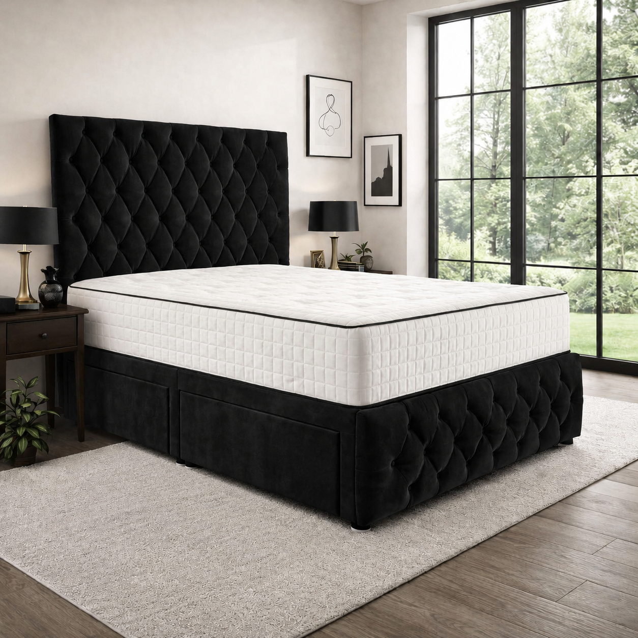 Black Naples,Black Plush velvet