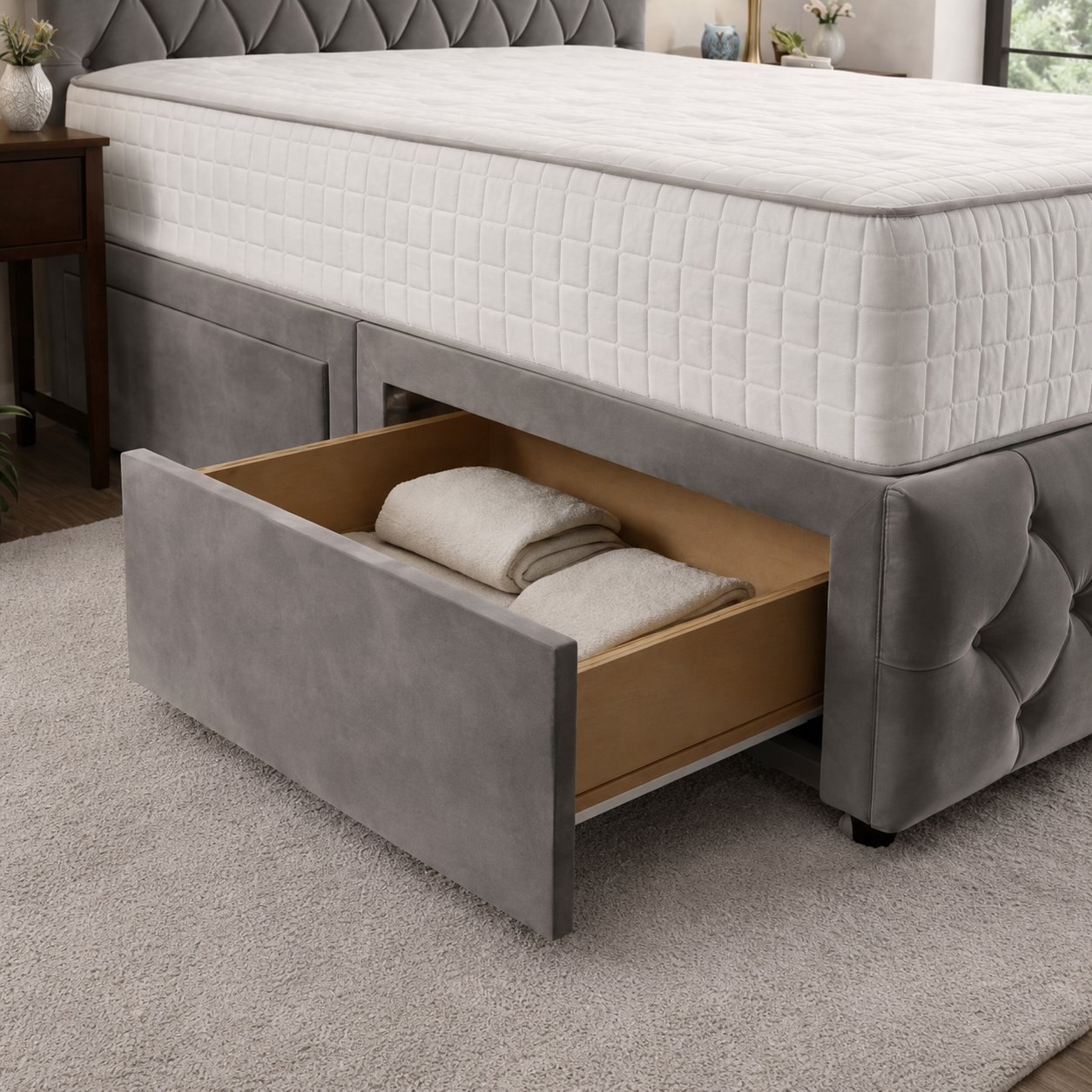 Charcoal Naples,Charcoal Plush velvet