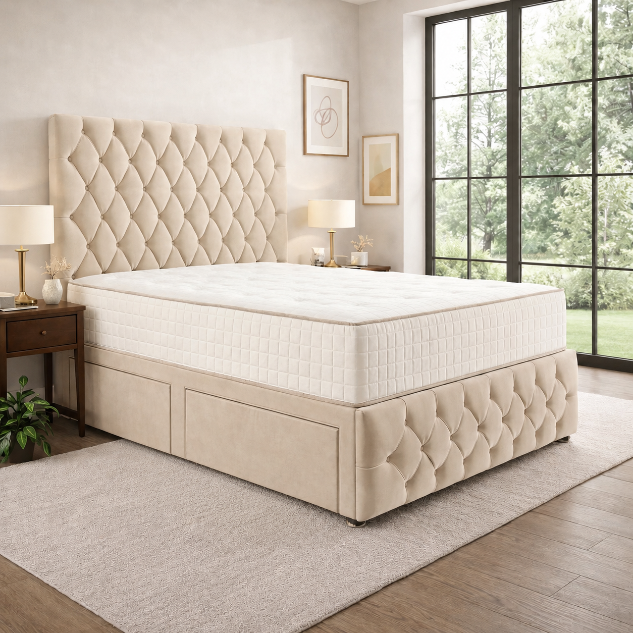 Cream Naples,Cream Plush velvet
