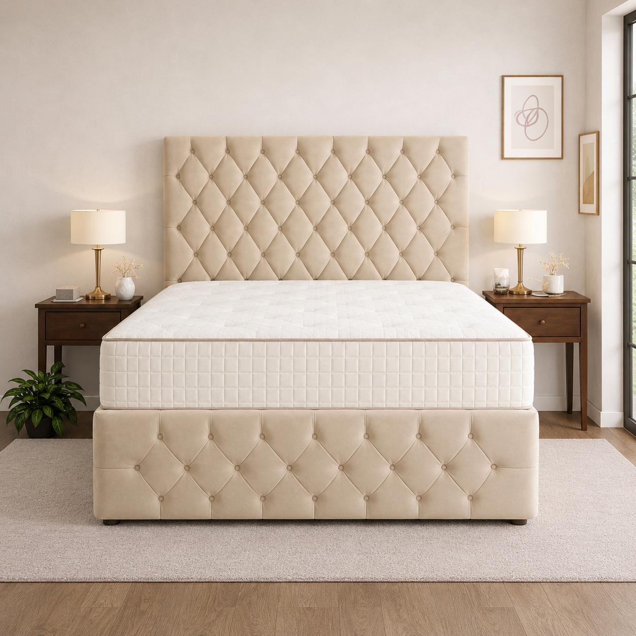 Cream Naples,Cream Plush velvet