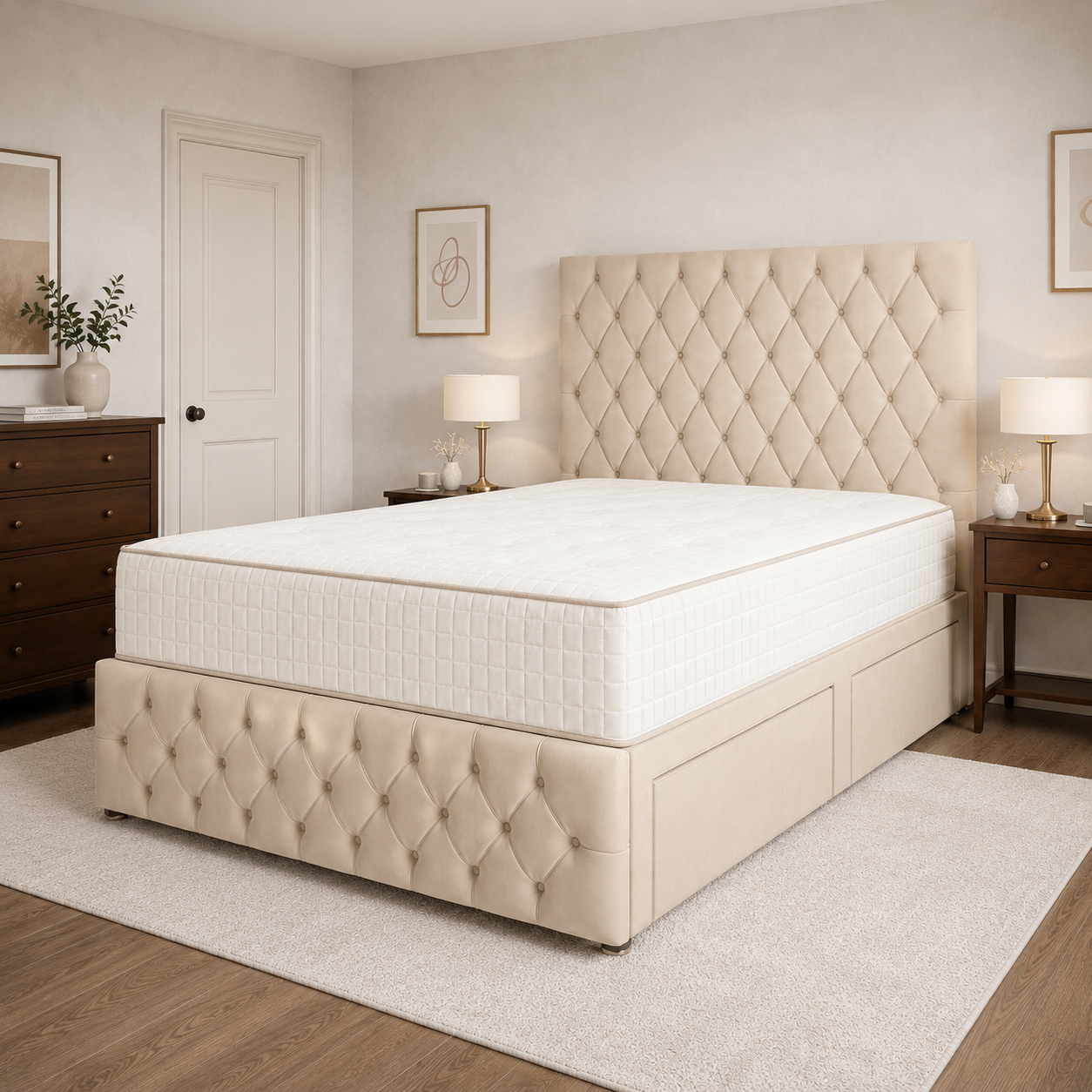 Cream Naples,Cream Plush velvet