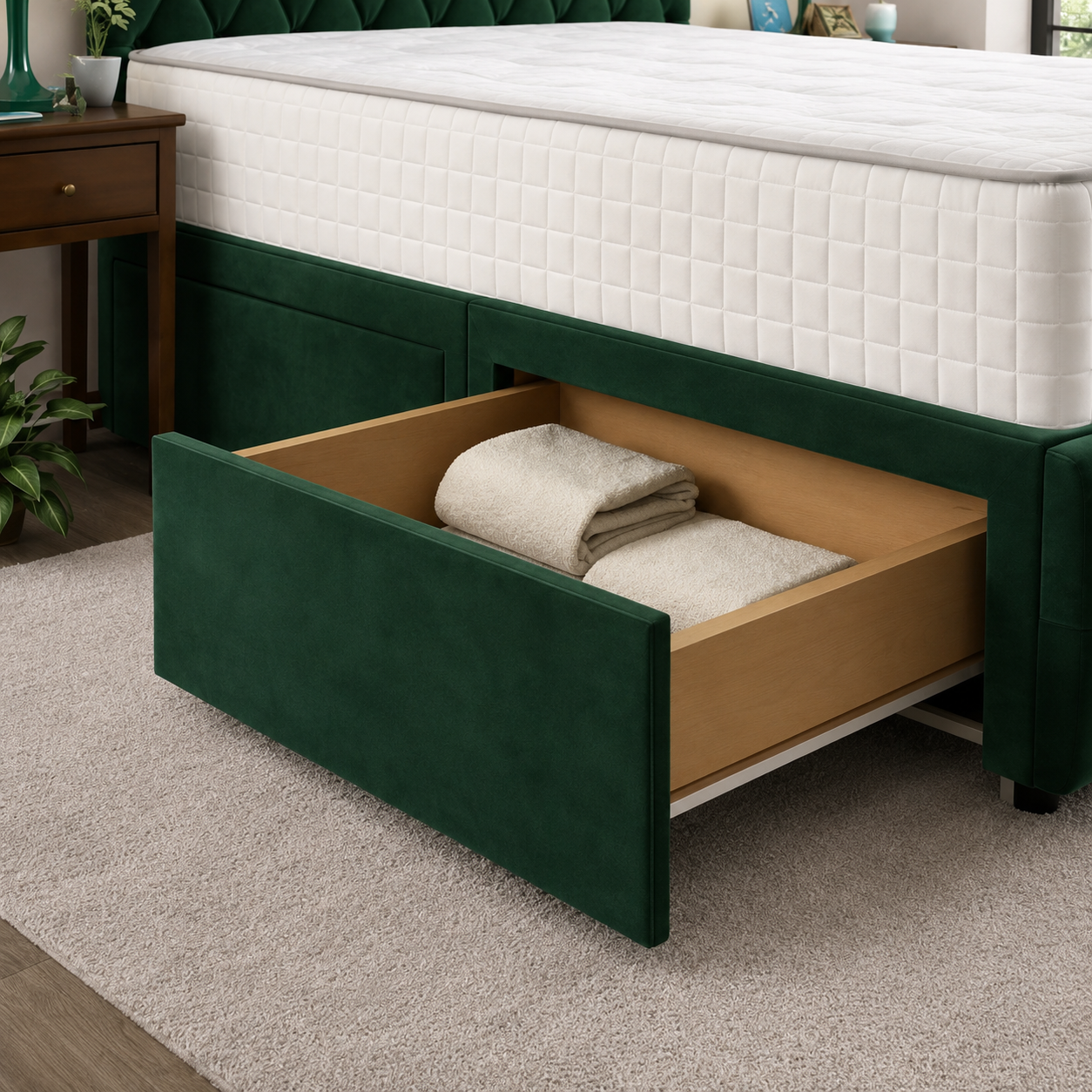 Green Naples,Green Plush velvet