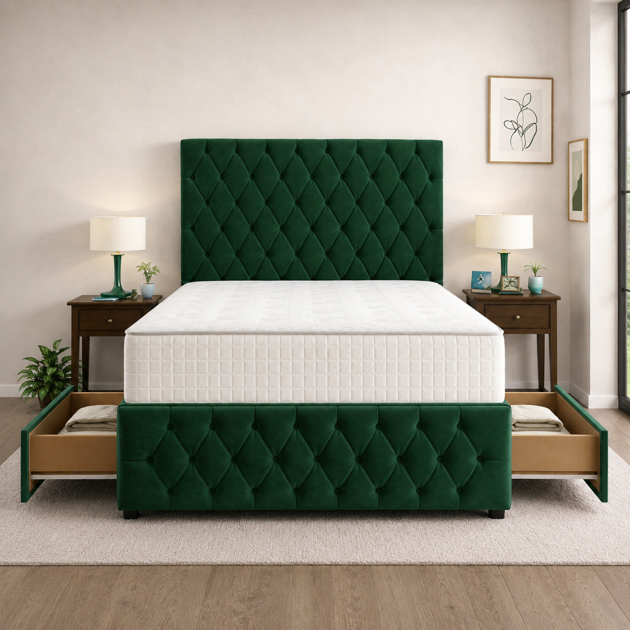 Green Naples,Green Plush velvet
