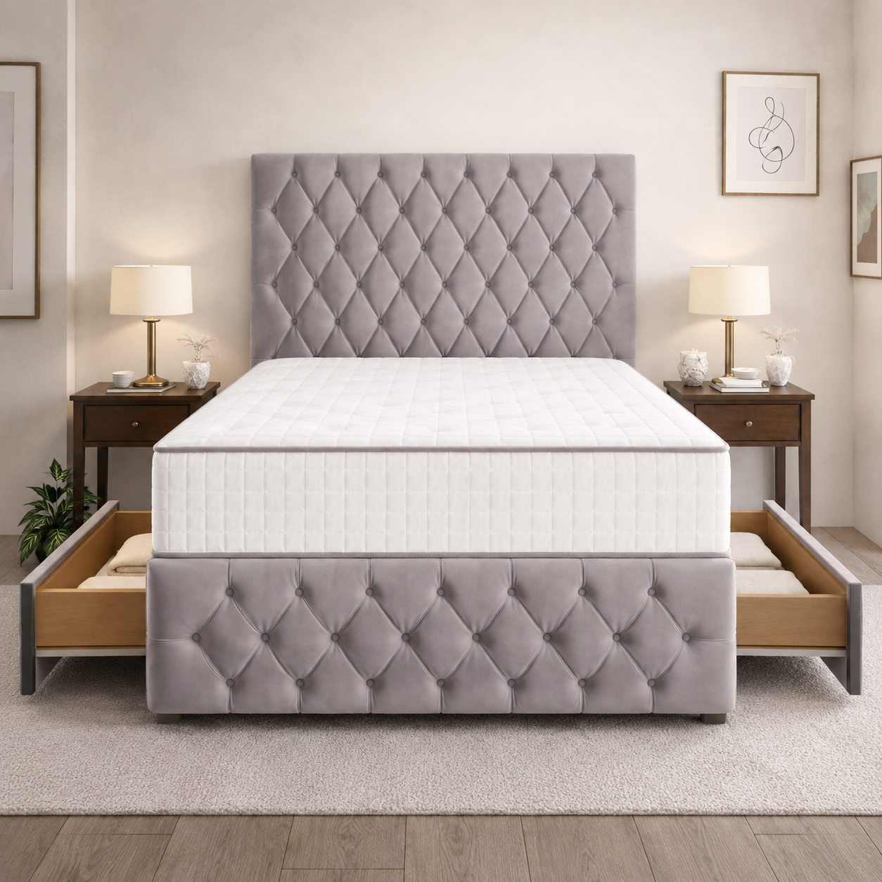 Silver Naples,Silver Plush velvet