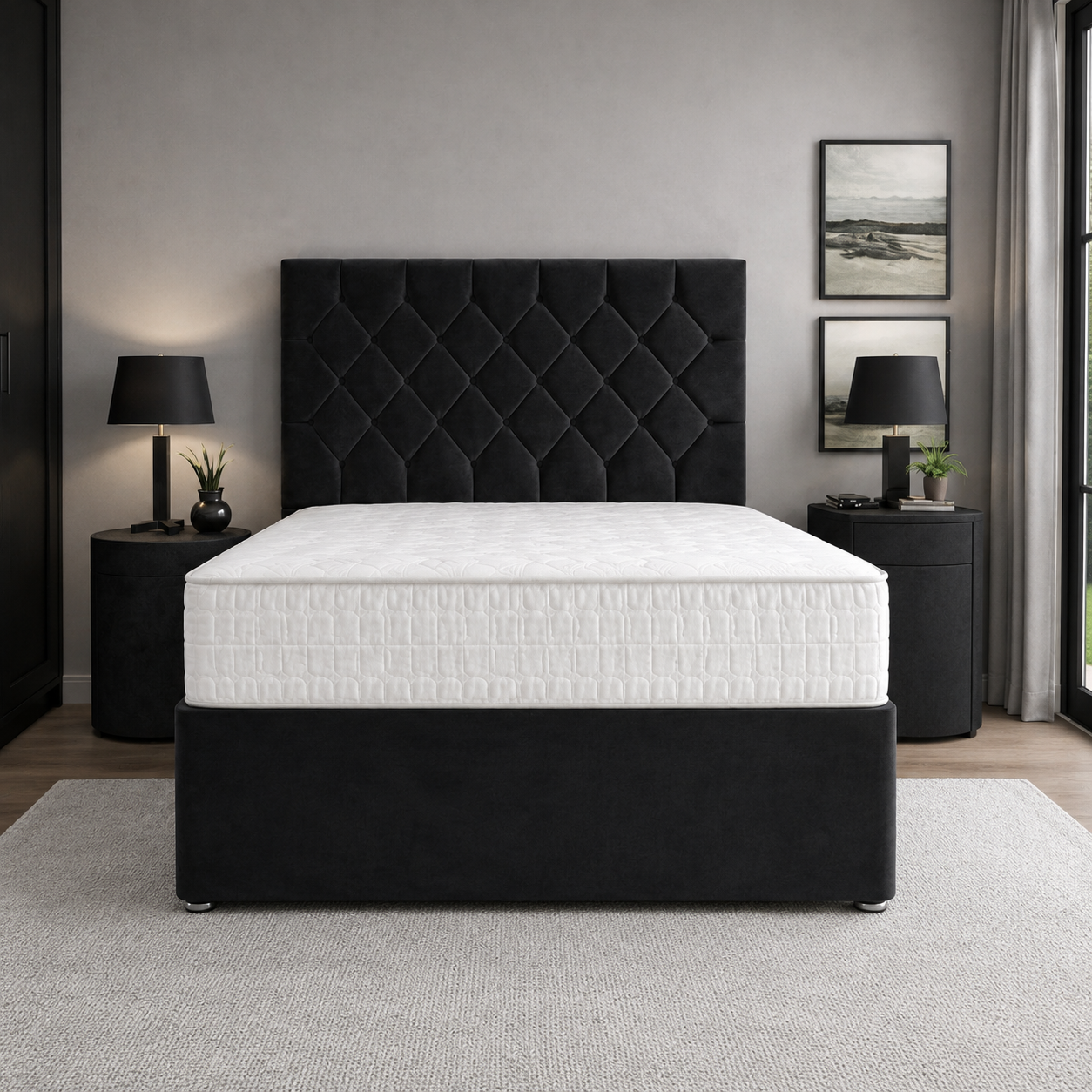 Black Naples,Black Plush velvet