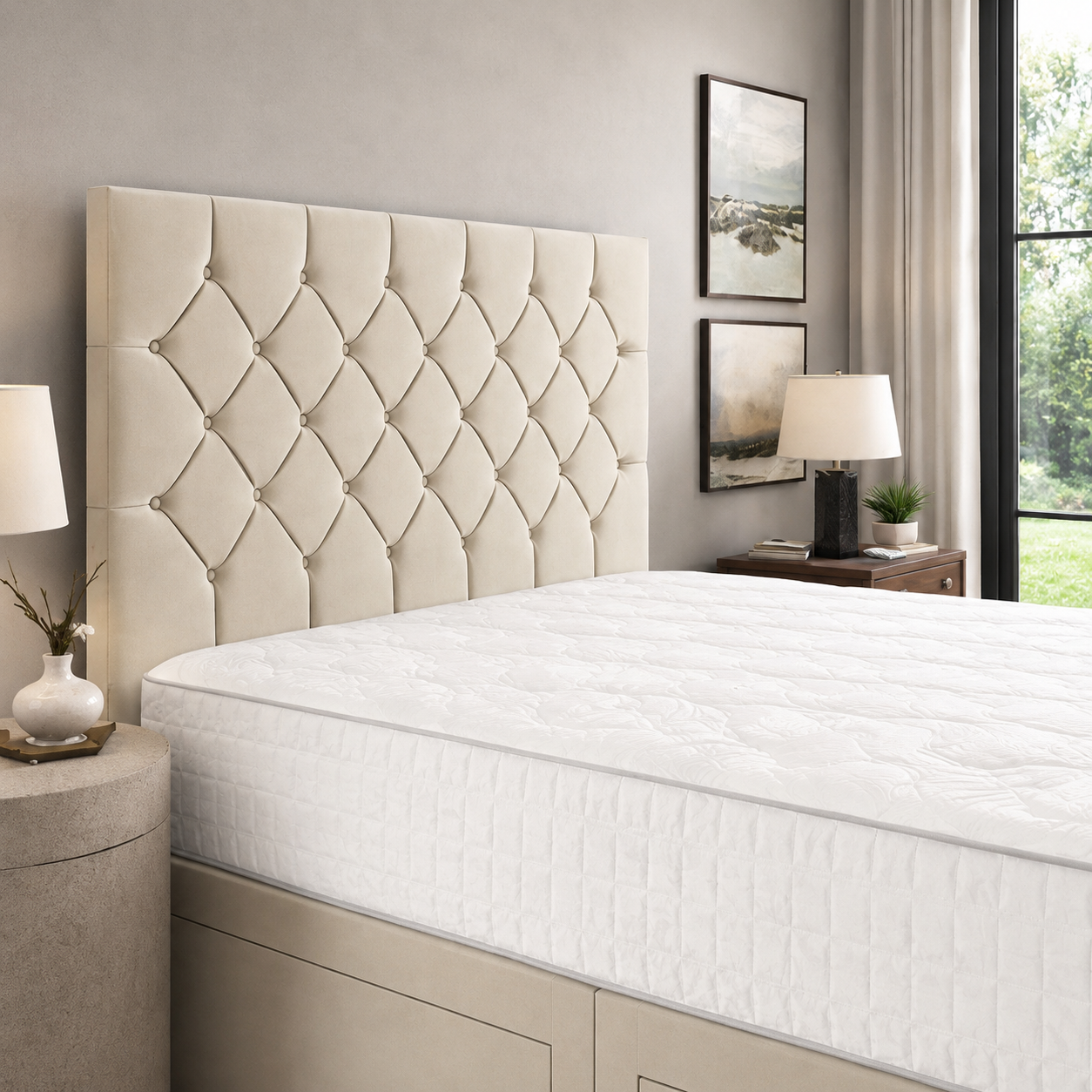 Cream Naples,Cream Plush velvet