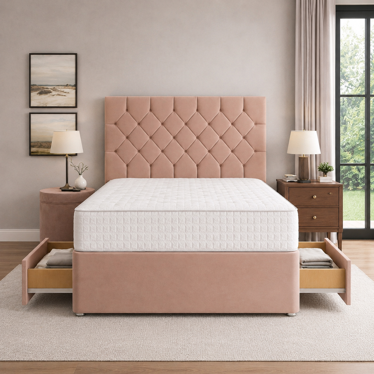 Pink Naples,Pink Plush velvet