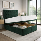 Green Plush velvet, Green Naples