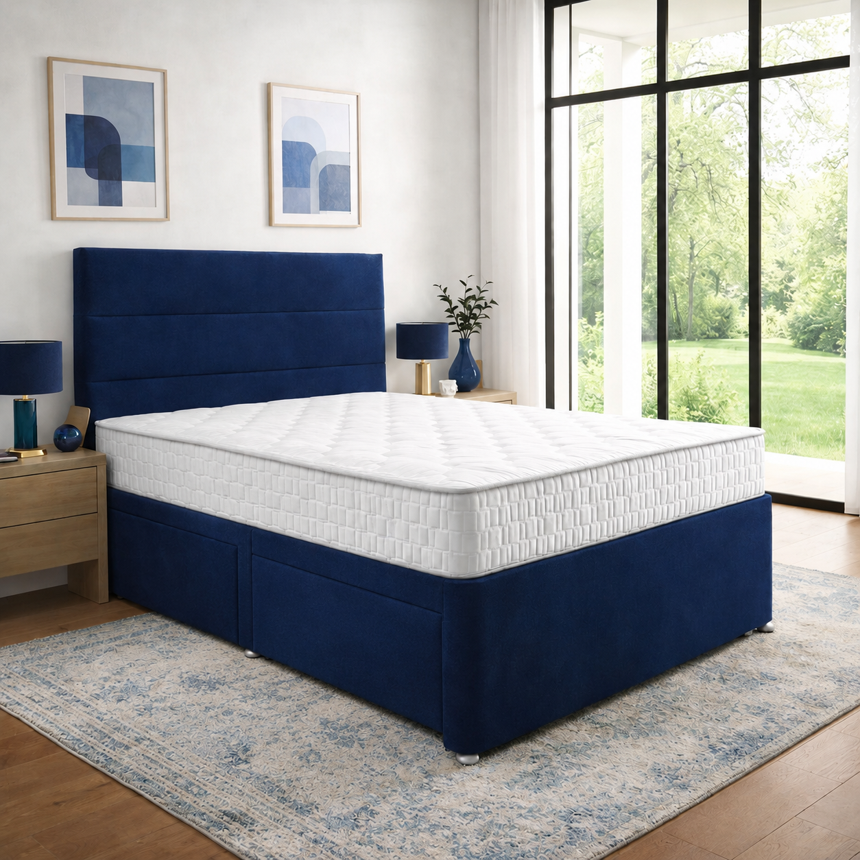 Blue Naples,Blue Plush velvet