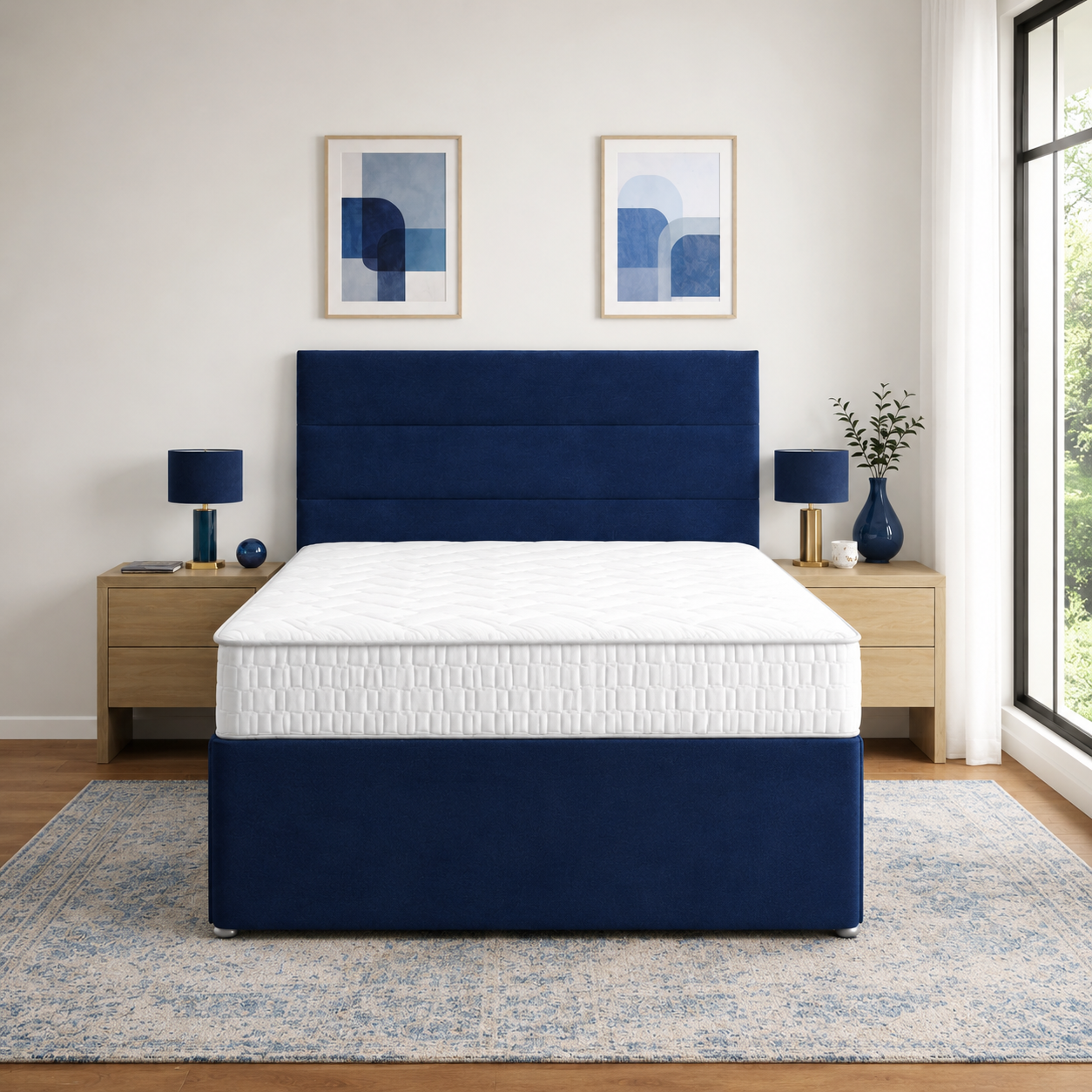 Blue Naples,Blue Plush velvet