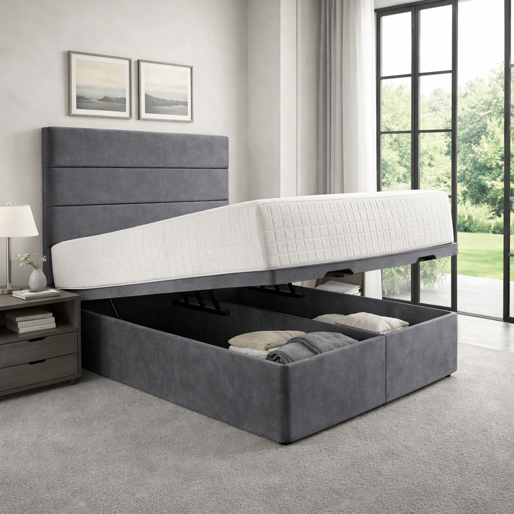 Charcoal Plush velvet, Charcoal Naples