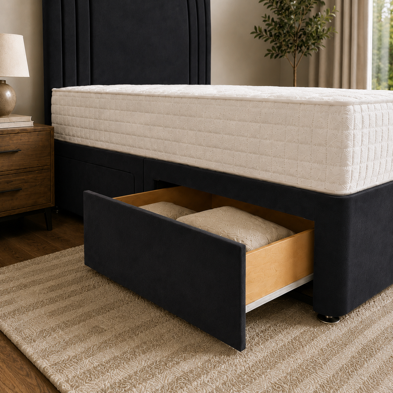 Black Naples,Black Plush velvet