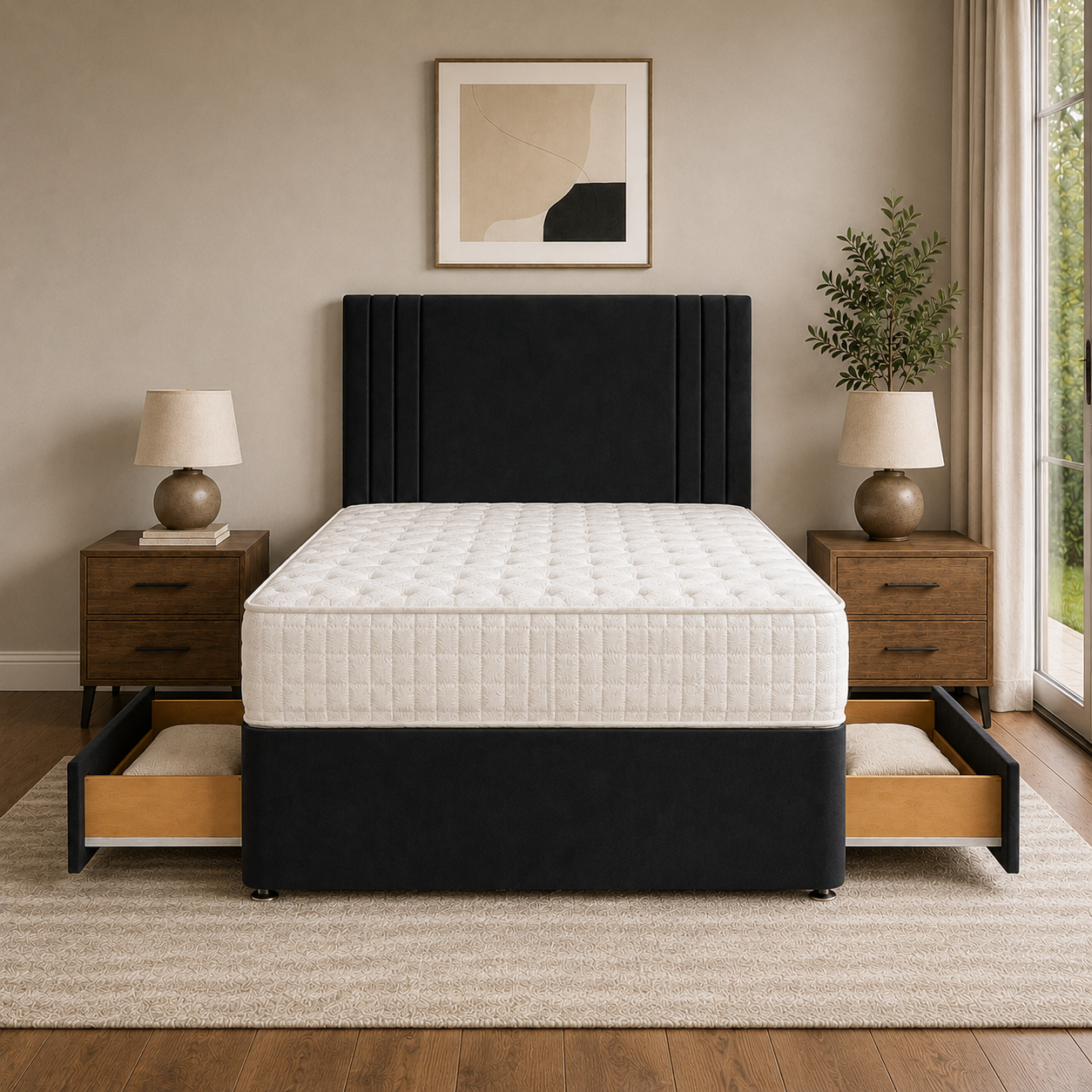 Black Naples,Black Plush velvet