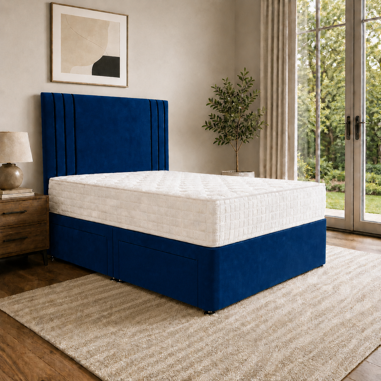 Blue Naples,Blue Plush velvet