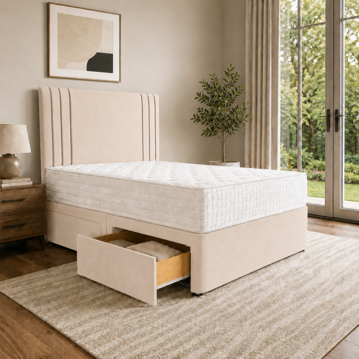 Cream Naples,Cream Plush velvet