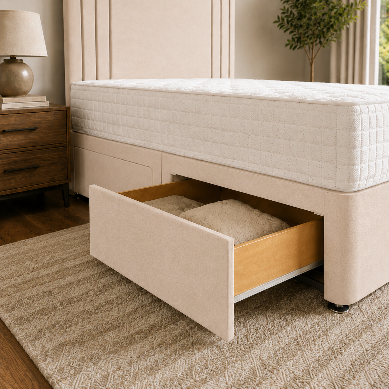 Cream Naples,Cream Plush velvet