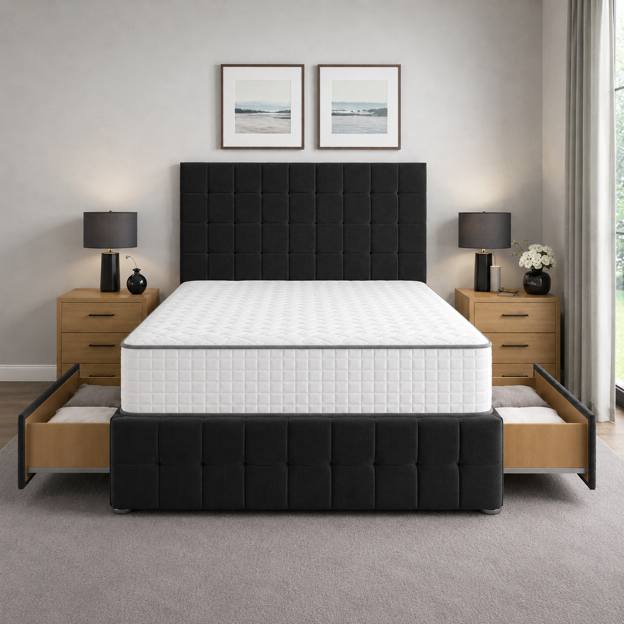 Black Naples,Black Plush velvet