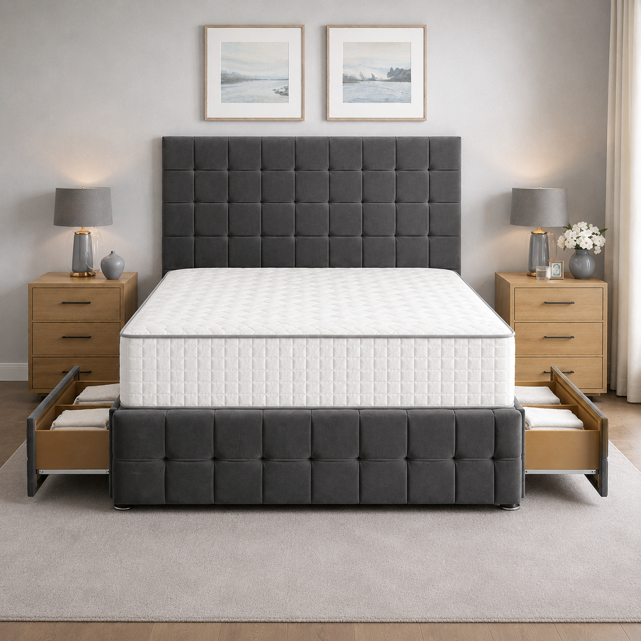 Charcoal Naples,Charcoal Plush velvet