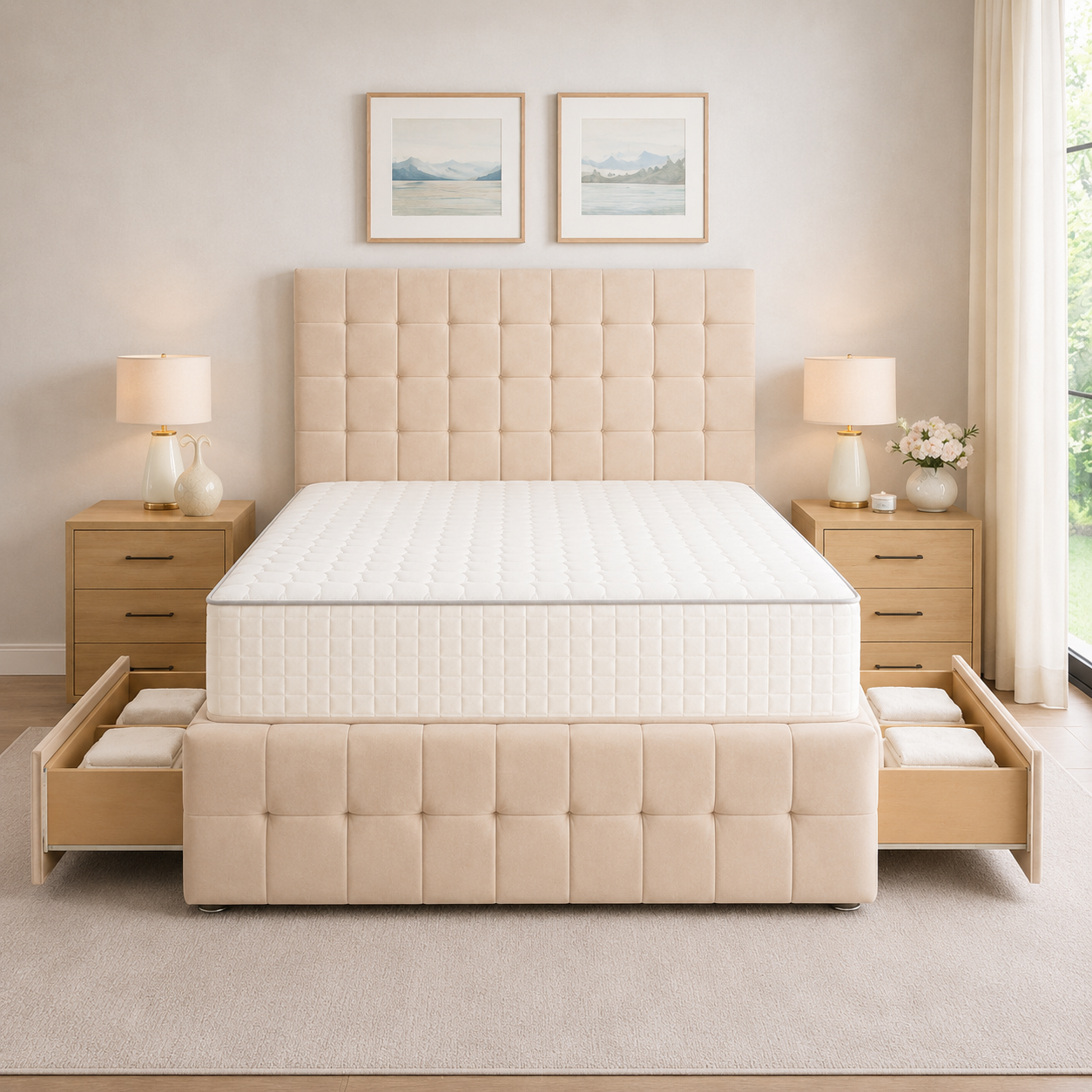 Cream Naples,Cream Plush velvet