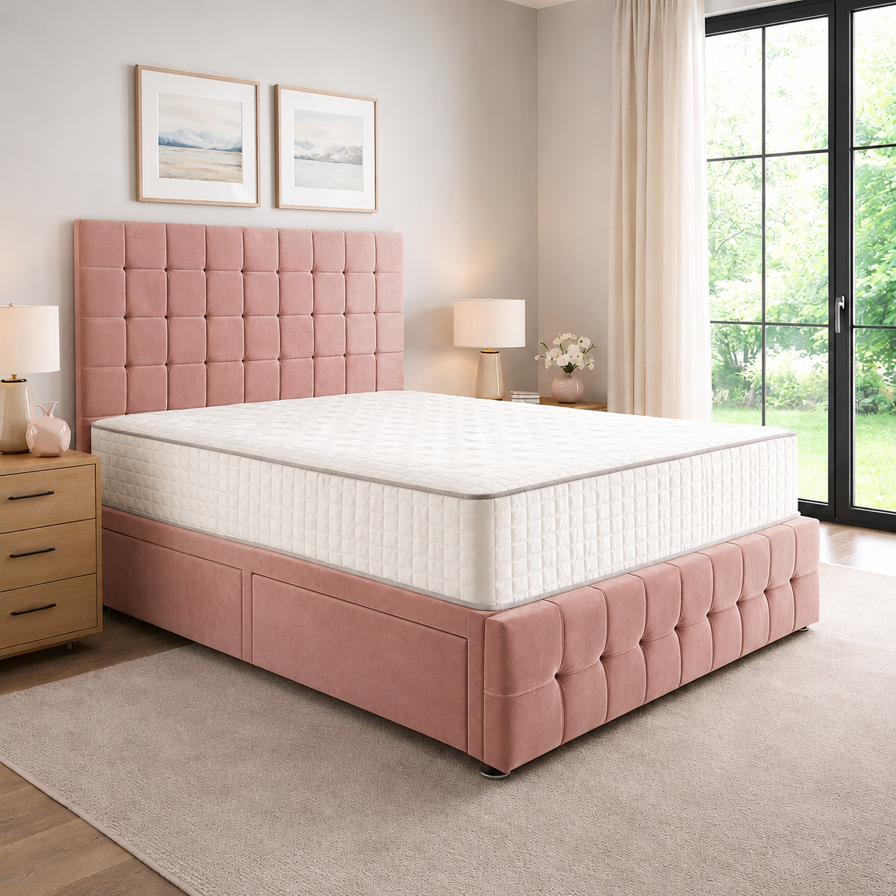 Pink Naples,Pink Plush velvet