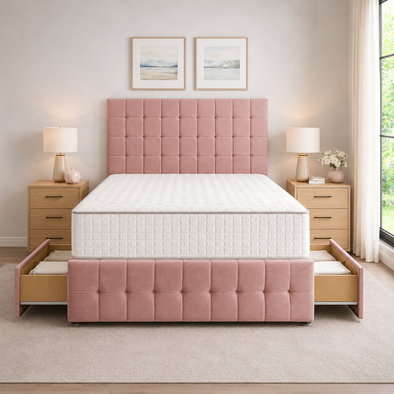 Pink Naples,Pink Plush velvet