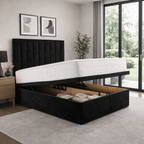 Black Plush velvet, Black Naples