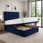 Blue Plush velvet, Blue Naples