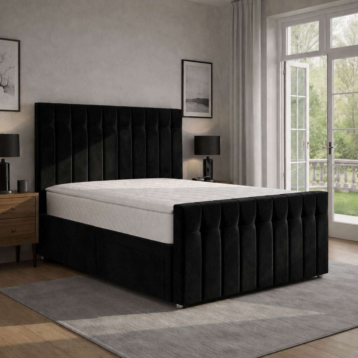 Black Naples,Black Plush velvet