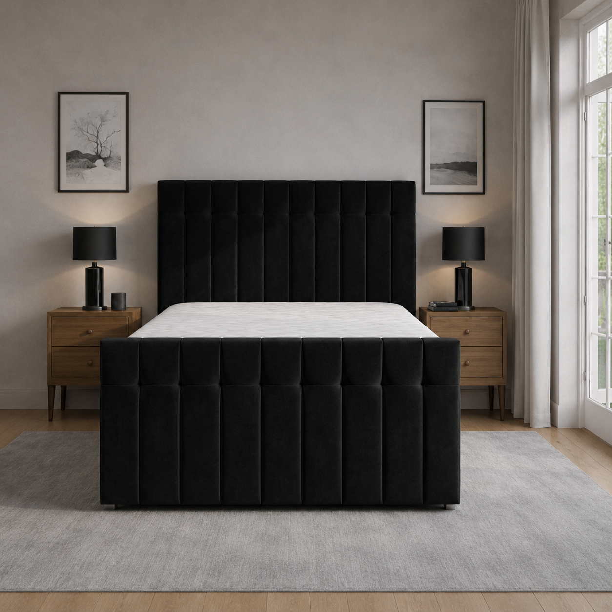 Black Naples,Black Plush velvet