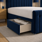 Blue Naples,Blue Plush velvet